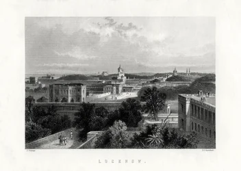 Lucknow, hovedstad i staten Uttar Pradesh, Indien, 1800-tallet