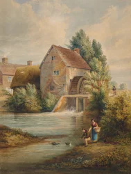 En vandmølle i Warwickshire