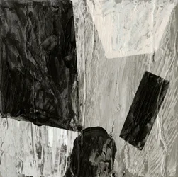 Struktureret, abstrakt, monokromatisk