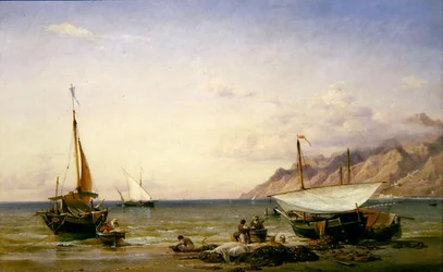 Fiskere vedligeholder deres net