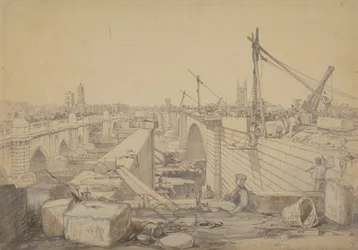 Konstruktionen af London Bridge, 1830