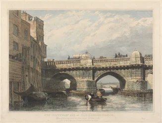 Southwark-enden af den gamle London Bridge