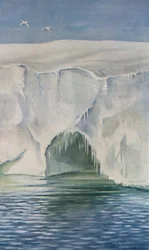 Cave in the Barrier, Cape Crozier, 4. januar 1911, 1913