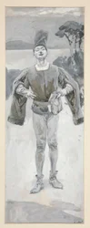 Autolycus, illustration til Ballader og Ballademusik, der illustrerer Shakespeare