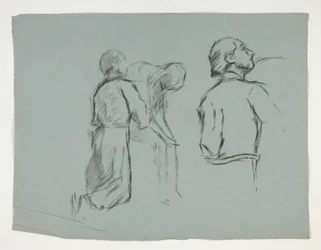 Figurstudier til ridderordenen af Sir Galahad, fra The Quest of the Holy Grail (en serie på femten malerier til Boston Public Library, afsluttet i 1901)
