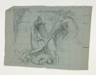 Figurstudie for de syv dødssynder, fra The Quest of the Holy Grail (en serie på femten malerier til Boston Public Library, færdiggjort i 1901)