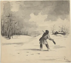Jæger i sne
