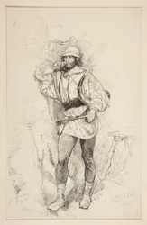 Jacques, illustration til akt II, Scene v, As You Like It