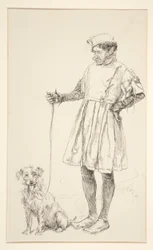 Launce and His Dog, fra akt IV, Scene iv, Two Gentlemen of Verona