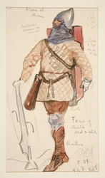 Man of Arms, kostumeskitse til Henry Irving