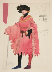 Norfolk, kostumeskitse til Henry Irving