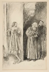 Proteus og Antonio, fra 1. akt, scene iii, Two Gentlemen of Verona