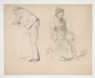 Skitse af to mænd - uidentificeret illustration