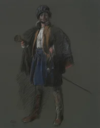 Studie for Apotheosis of Pa.: Hudson (?)