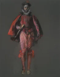 Studie til figuren af Sir Walter Raleigh, i