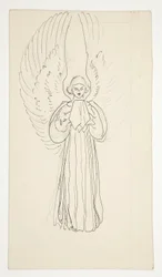 Study of an Angel, for The Quest of the Holy Grail (serie på femten malerier til Boston Public Library, afsluttet i 1901)