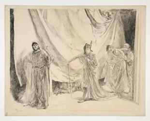 The Re-entrance of the Players, illustration til V. akt, Scene I, En skærsommernat