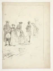 Uden titel illustration til Oliver Goldsmith
