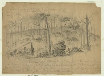 Angreb af general Ewells korps (Johnstons division), tidligere under Stonewall Jackson, på højre flanke af Unionens hær på Culp