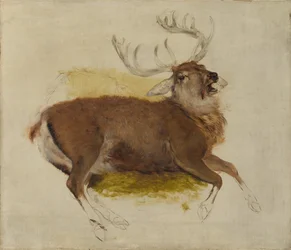 Døende hjort, ca. 1830.