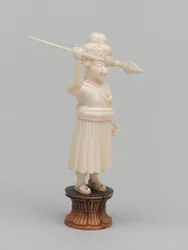 Sort bonde, skakbrik, Indien, cirka 1820