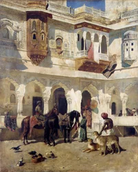 The Rajah Starting on a Hunt, ca. 1885 (olie på lærred)
