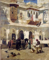 Rajah, der starter på jagt, ca. 1885.