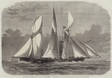 Royal Thames Yacht Club Schooner-Match, Xantha og Gloriana-rundingen ved Nore