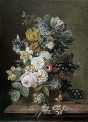 Stilleben med blomster