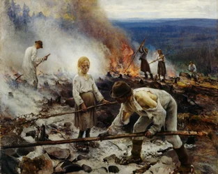 Under åget, afbrænding af krat