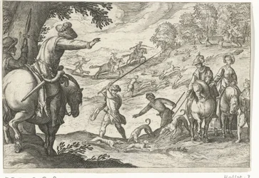 Landskab med harejagt Jagtscener (serietitel) Ikoner Venantum Art Varias Representantes (serietitel)