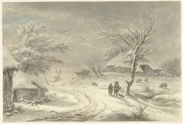 Vinterudsigt i Exloo, Drenthe