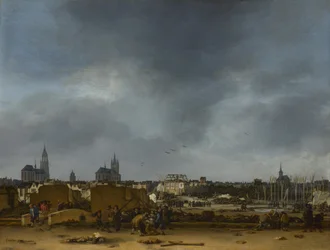 Et syn på Delft efter eksplosionen i 1654