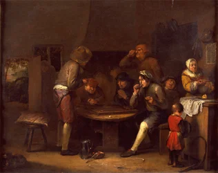 Interiør af et stuehus, 1677
