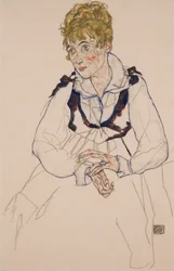 Kunstnerens kone, siddende