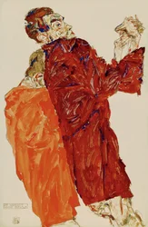 Sandheden er blevet afsløret (gouache, akvarel og blyant)