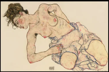 Kneider, halvnøgen kvinde, 1917