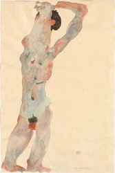 Mand nøgen, 1912.