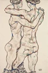 Nøgne piger omfavner, 1914