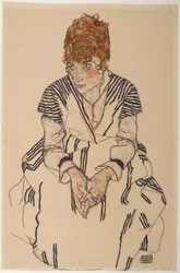 Portræt af kunstnerens svigerinde, Adele Harms, 1917