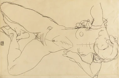 Liggende kvindelig nøgenfigur, 1914
