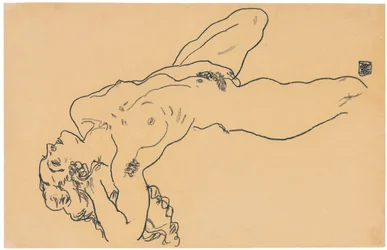 Liggende nøgen, 1918