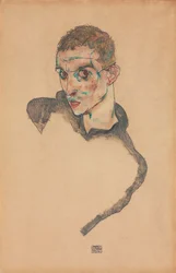 selvportræt; Selvportræt, 1914