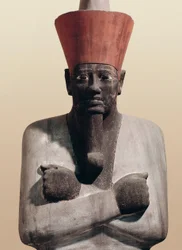 Statue af Mentuhotep II (malet sandsten)