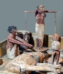 Model af en slagterbutik, Egypten, ca. 2000-1700 f.Kr