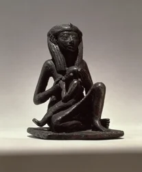 Prinsesse ammer et barn, muligvis fra Edfu, anden mellemperiode (kobber)
