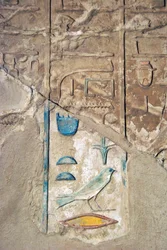 Egyptisk oldtid: farverige hieroglyffer. Kheruefs grav (TT192) (18. dynasti