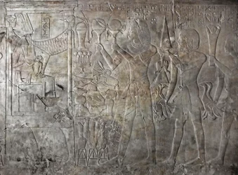 Egyptian antiquite: relief of the tomb of Kha em Hetdani