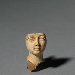 Ansigt fra en kosmetisk ske, 1391-1353 f.Kr