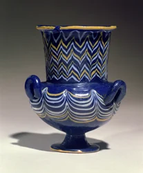 Krateriskos, fra Saqqara, New Kingdom (glas)